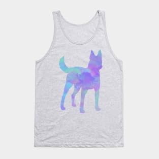 Rainbow Pastel Belgian Malinois Dutch Shepherd Tank Top